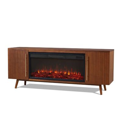 Elektrische Kamine TV-Stand mit einstellbarem Thermostat und KEINE App-Kontrolle von AJUNION