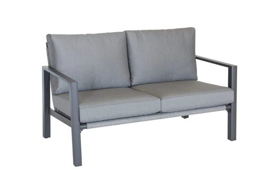 Beachside Relaxation AJUNION's Luxus gewebtes Seil Gartensofa Aluminiumrahmen Lounge Set
