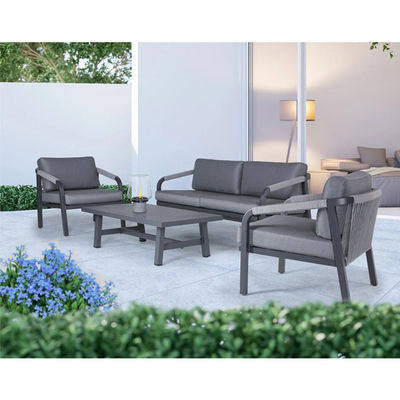 Wasserdichtes Polyestergewebe Außenmöbel Gartenseil Gewebe Sofa Terrassen Lounge Set