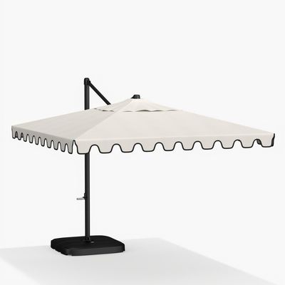 18" W x 103" H AJUNION Moderne Aluminium-Wasserdichte Sonnenschirm für kommerzielle Restaurants