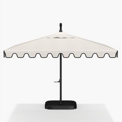 18" W x 103" H AJUNION Moderne Aluminium-Wasserdichte Sonnenschirm für kommerzielle Restaurants