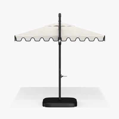18" W x 103" H AJUNION Moderne Aluminium-Wasserdichte Sonnenschirm für kommerzielle Restaurants