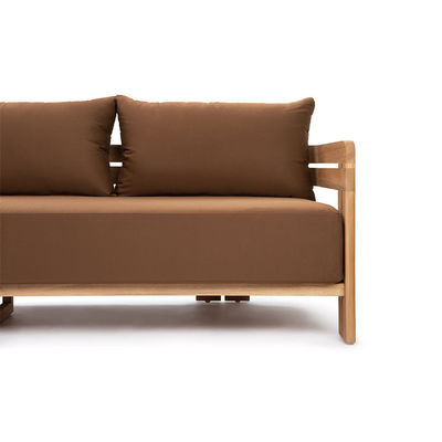 Moderne, stilvolle Sofa aus Naturholz aus Teakholz