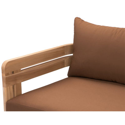 Moderne, stilvolle Sofa aus Naturholz aus Teakholz