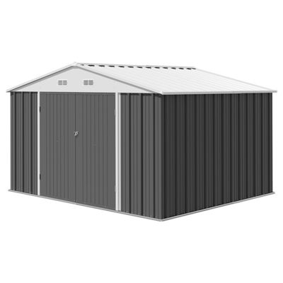 Außenlagerwerkzeuge Schuppen Großformat 8x10FT Metallhaus mit 66,5 &quot;Höhe Stahltüren