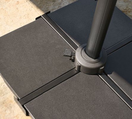 Wasserdichtes Sonnenschirm Aluminium Sonnenschirm 10ft Rechteckiger Cantilever Patio Regenschirm für den Garten