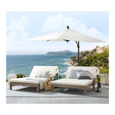 16.5&quot;L x 6&quot;W x 90&quot;H Regenschirm-Paket Luxus-Aluminium-Patio-Regenschirm und weitere Optionen