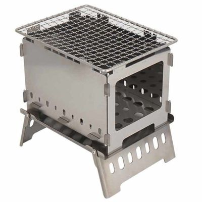 20*15*21 cm oder OEM Feuerstellen Edelstahl Mini klappbarer Campingofen für Picknicks