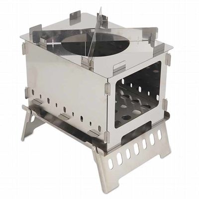 20*15*21 cm oder OEM Feuerstellen Edelstahl Mini klappbarer Campingofen für Picknicks
