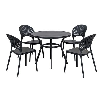 Rundes Esstisch und Stuhl Größe L 52 x W45 x H83cm Set für Outdoor Living von AJUNION