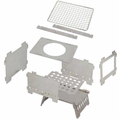 20*15*21 cm oder OEM Feuerstellen Edelstahl Mini klappbarer Campingofen für Picknicks