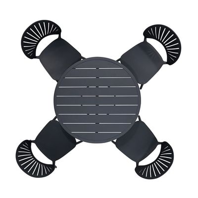 Rundes Esstisch und Stuhl Größe L 52 x W45 x H83cm Set für Outdoor Living von AJUNION