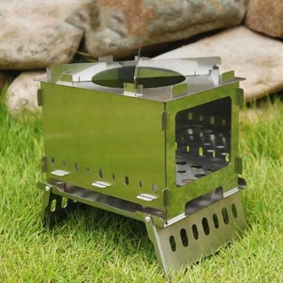 20*15*21 cm oder OEM Feuerstellen Edelstahl Mini klappbarer Campingofen für Picknicks