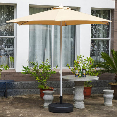 Camping Runde Aluminium Mitte Stange Regenschirm für Outdoor Restaurant Cafe Hotel Garten Strand