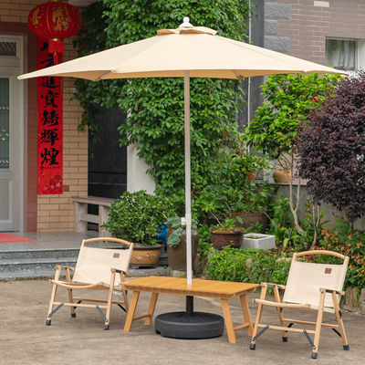 Camping Runde Aluminium Mitte Stange Regenschirm für Outdoor Restaurant Cafe Hotel Garten Strand