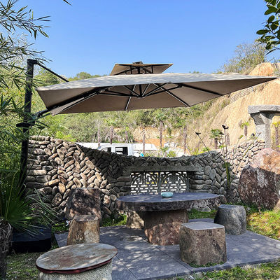 Postverpackung Custom Hof Garten Schirm Aluminium Cantilever Sonnenschirm