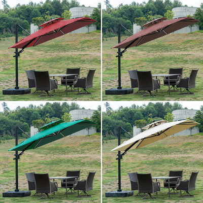 Postverpackung Custom Hof Garten Schirm Aluminium Cantilever Sonnenschirm
