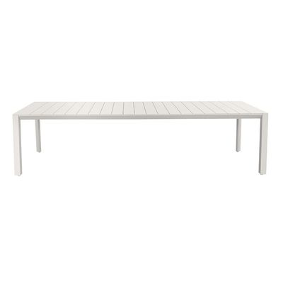 8 Personen Restaurant Esstisch und Stuhl Set mit Aluminium-Metallrahmen im modernen Design