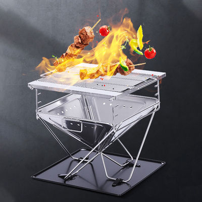 Portable Holzkohle Falten Edelstahl BBQ Grill Herd für Outdoor Garten Camping