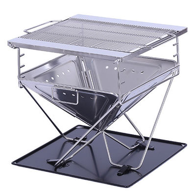 Portable Holzkohle Falten Edelstahl BBQ Grill Herd für Outdoor Garten Camping
