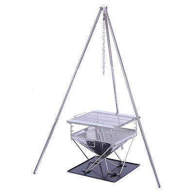 Portable Holzkohle Falten Edelstahl BBQ Grill Herd für Outdoor Garten Camping
