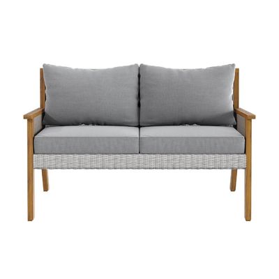 Y Mail Packing Rattan Weave Outdoor Sofa Set mit massivem Holzrahmen und PE Wicker