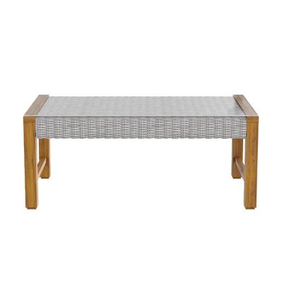 Y Mail Packing Rattan Weave Outdoor Sofa Set mit massivem Holzrahmen und PE Wicker