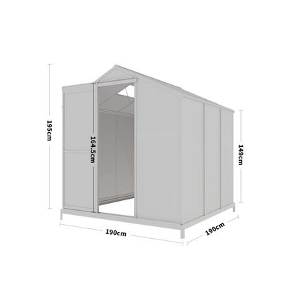 Garten Gewächshäuser von AJUNION Einfach zu montierende Polycarbonat-Aluminium-Rahmenstruktur
