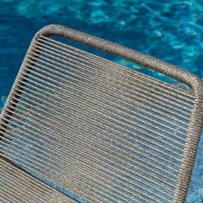 Minimalistische Gartengestaltung 2 Sitzgelegenheiten Außenmöbel Lounge Set für Poolgarten