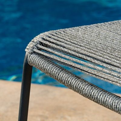 Minimalistische Gartengestaltung 2 Sitzgelegenheiten Außenmöbel Lounge Set für Poolgarten