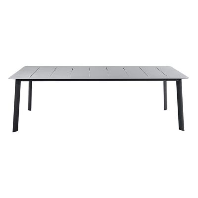 Outdoor-Esszet mit Seilwebe-Design und Aluminium-Metallrahmen von AJUNION