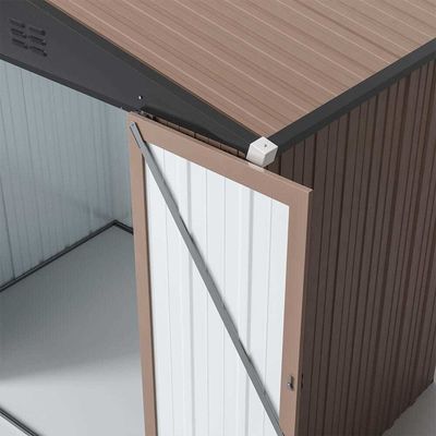6.6ft Langlebiger Metall Garten Schuppen Lagerhaus Lagerhaus für Werkzeuge Außenlagerlösung