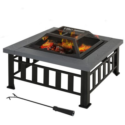 Außenheizung Quadrat Holzbrennkamin für Garten und Kochen