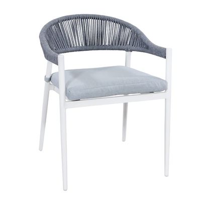 Aluminiumseil Gewebe Garten Dining Möbel 4 Sitzplätze Outdoor Dining Set von AJUNION