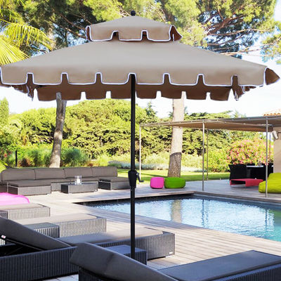 Außenrestaurant Garten Cafe Innenhof Terrasse Doppelschicht Sonnenschirm zum Campen