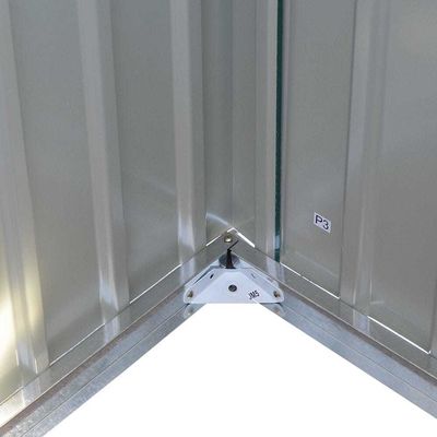 Countyard Lagerschuppen AJUNION 7ft Stahl Metall Fahrradschuppen mit verriegelbarer Tür und Lüftung