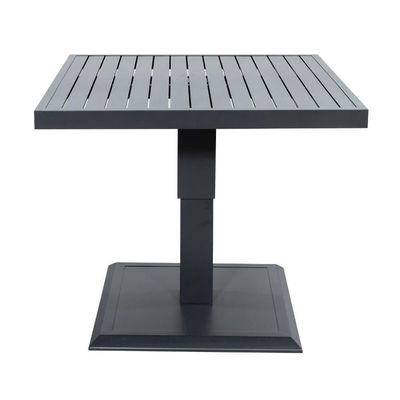 Höhenverstellbarer Esstisch im Freien mit Sessel AJUNION Modernes Aluminium-Patio-Set