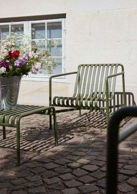 AJUNION Metall Außenmöbel Hinterhof Patio Stuhl Minimalist Stahl Lounge Stuhl für den Garten
