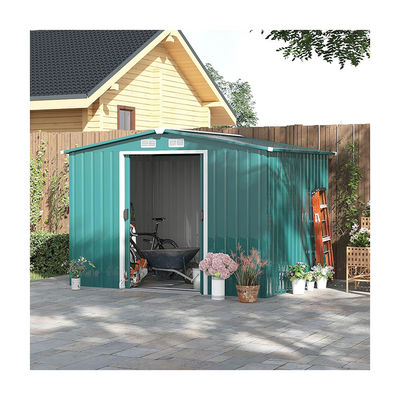 2.06D x 2.58W x 1.78H Meter Doppelschiebetür Metall Gartenhaus Schuppen mit 4 Lüftungsöffnungen