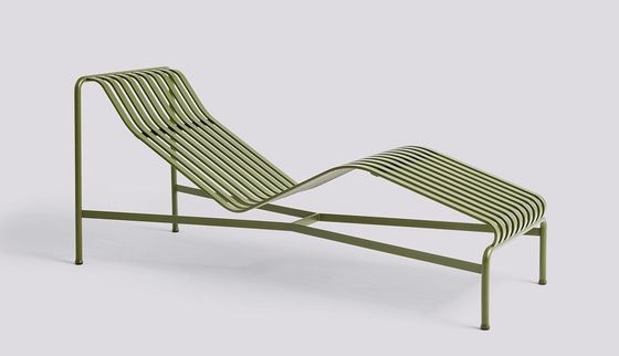 Outdoor-Metall-Sessellehnen und Nebentisch für Entspannung L164,5 x W65,5 x H70cm