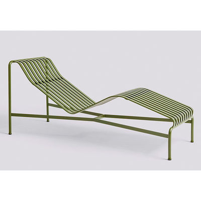 Outdoor-Metall-Sessellehnen und Nebentisch für Entspannung L164,5 x W65,5 x H70cm