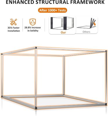 Wasserdicht 8 x 12 FT Metall Garten Schuppen mit 4 Lüftungsöffnungen und langlebigem Design von AJUNION