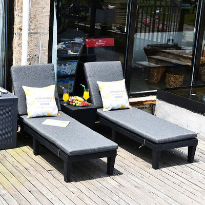 Moderne Outdoor Beach Patio Hotel Sonnenliegen Stuhl mit Kissen und stapelbarem Design