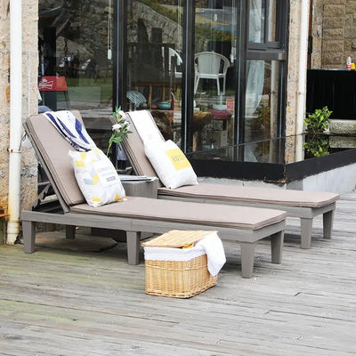 Moderne Outdoor Beach Patio Hotel Sonnenliegen Stuhl mit Kissen und stapelbarem Design