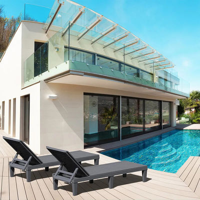 Moderne Outdoor Beach Patio Hotel Sonnenliegen Stuhl mit Kissen und stapelbarem Design