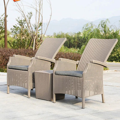 Gartenstuhl für Außenmöbel Kunststoff Hochrücken Kaffee Speisestuhl Armstuhl im Patio