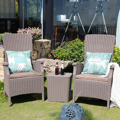Gartenstuhl für Außenmöbel Kunststoff Hochrücken Kaffee Speisestuhl Armstuhl im Patio