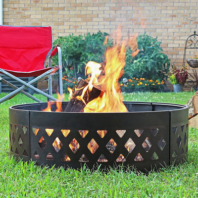 Außenterrasse Patio Hinterhof Garten Lagerfeuer Lagerfeuer Graben Ring mit Poker 360 Grad Rund