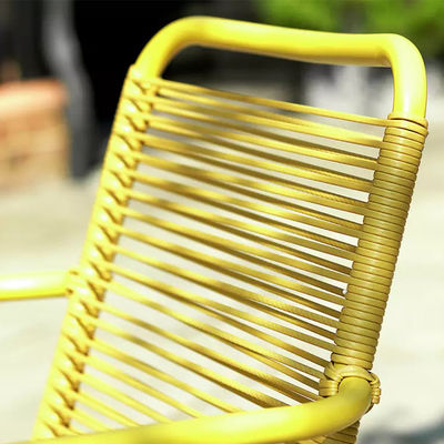 Villa AJUNION 4 Sitzplätze Metall Gartenmöbel Balkon Terrasse Set Bistro Set Stahl Garten Set