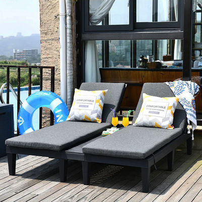 Kunststoffstapelfähiger Sonnenliegenstuhl für den Außenstrand Patio Hotel Schwimmbad